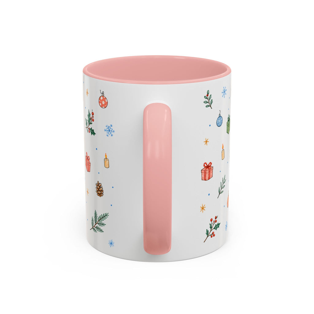Dhaka Christmas Mug | Watercolor Travel Souvenir | Holiday Gift | Accent Ceramic Coffee Cup 11oz 15oz