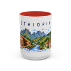 Ethiopia Coffee Mug | Travel Souvenir Accent Mug | Place Gift Ceramic Cup 11oz 15oz