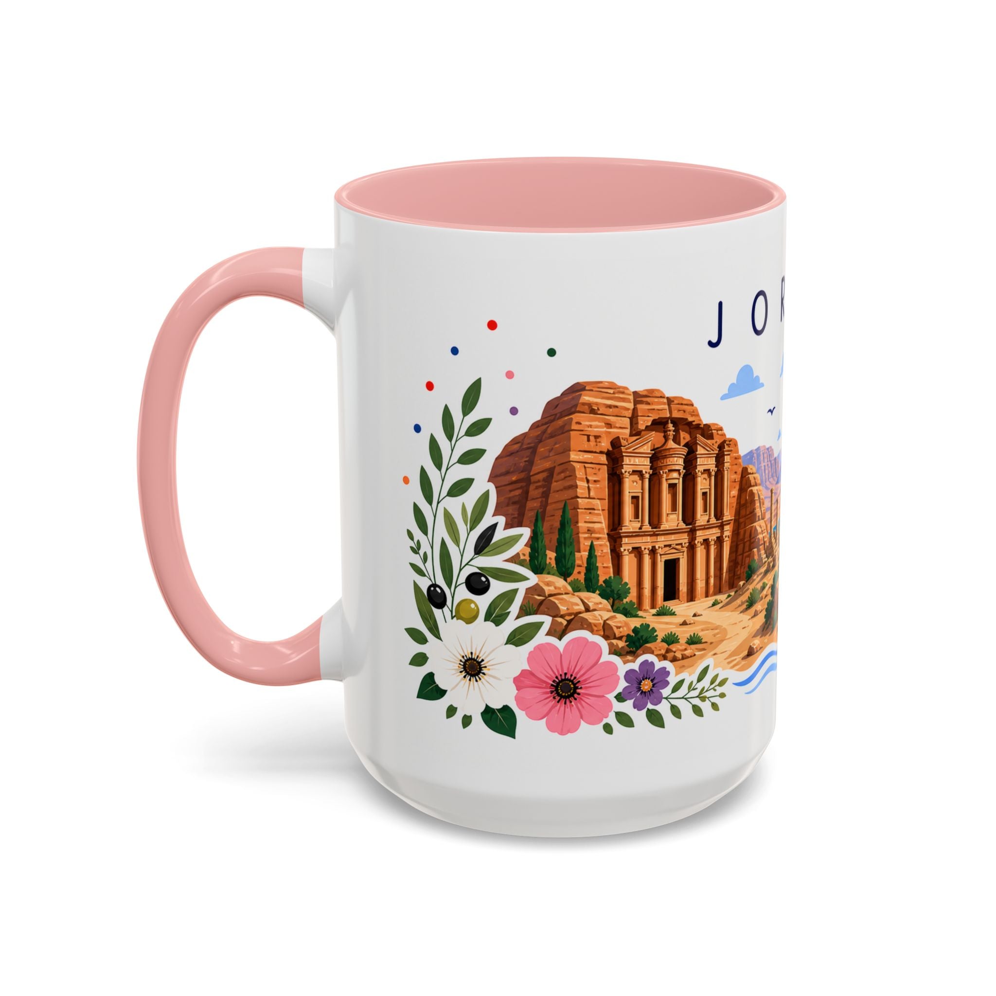 Jordan Coffee Mug | Travel Souvenir Accent Mug | Place Gift Ceramic Cup 11oz 15oz