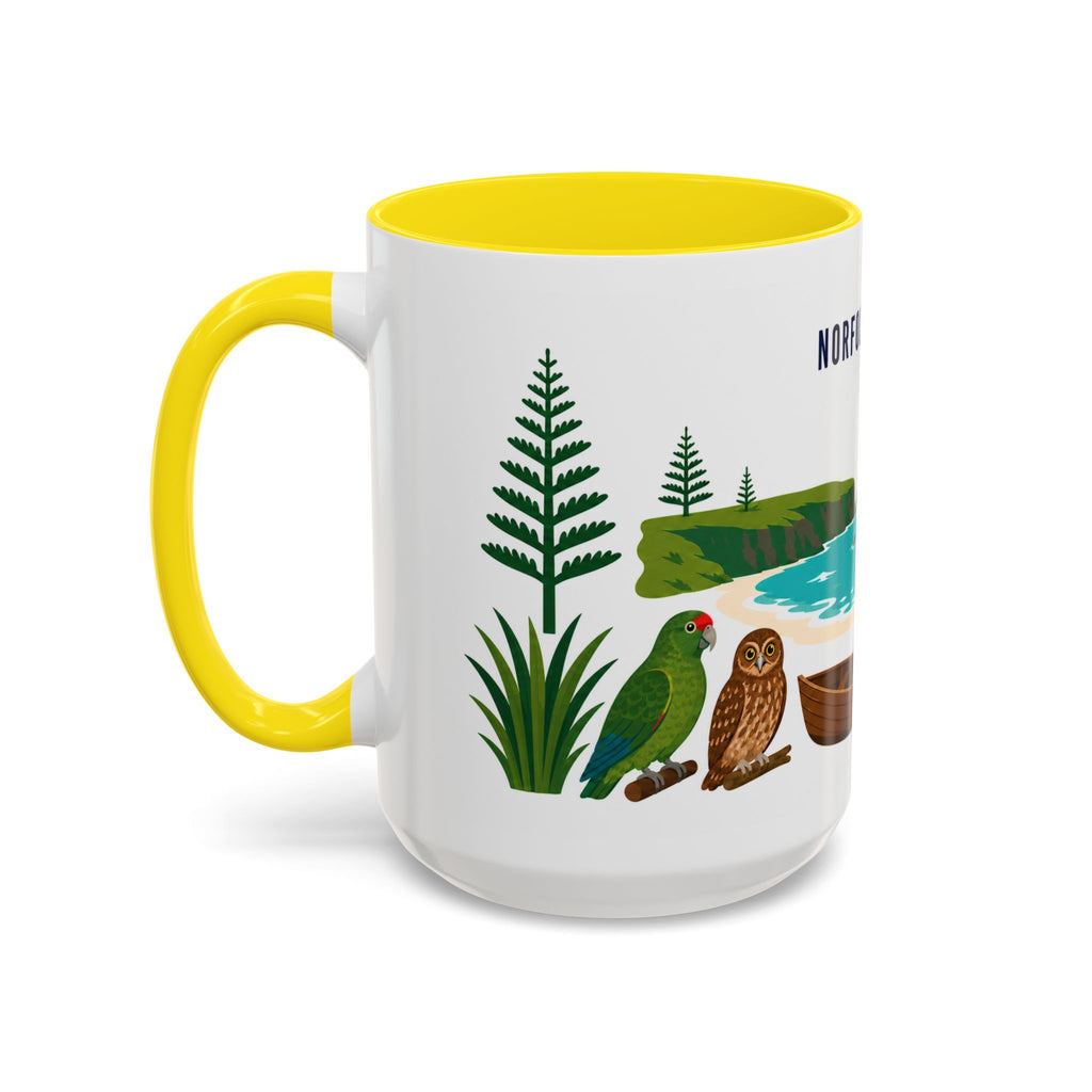Norfolk Island Coffee Mug | Travel Souvenir Accent Mug | Country Gift Ceramic Cup 11oz 15oz
