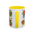Ubud Illustrated Travel Mug | City Souvenir Accent Coffee Mug | 11oz 15oz Ceramic Cup