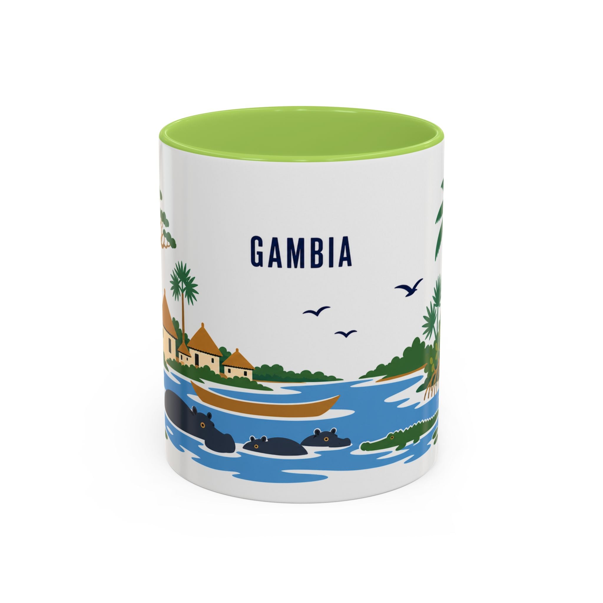 Gambia Coffee Mug | Travel Souvenir Accent Mug | Country Gift Ceramic Cup 11oz 15oz