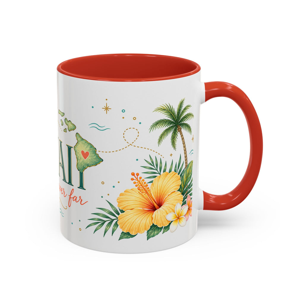 Hawaii State Map Mug | Moving Away Gift | Long Distance Friendship Coffee Cup