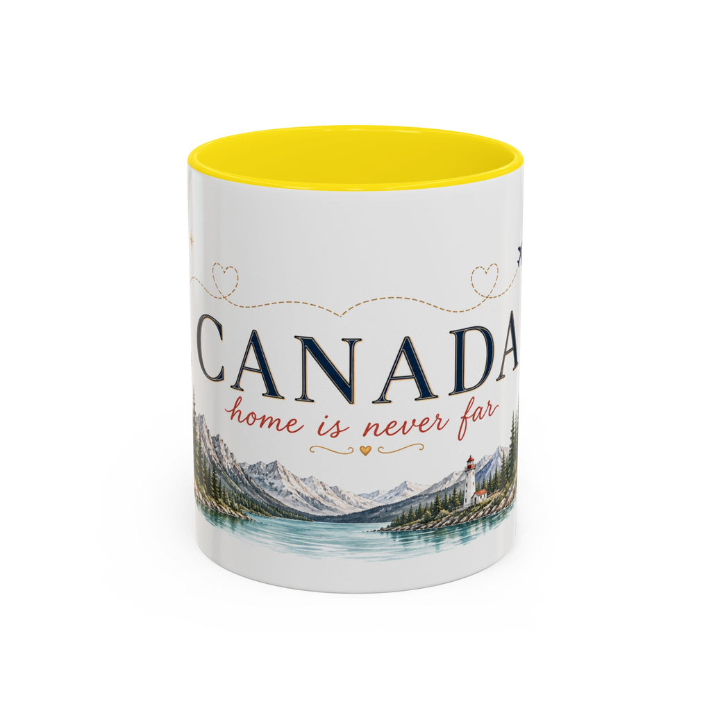 Canada Home Country Mug | Moving Away Gift | Long Distance Friendship | 11 oz 15 oz Accent Mug