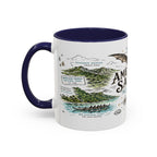 American Samoa National Park Coffee Mug | Pacific Island Rainforest Reef Gift | Accent Color Ceramic 11oz 15oz