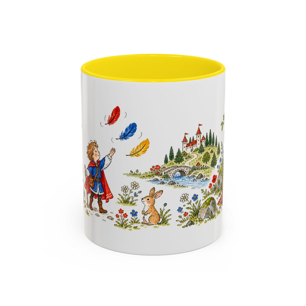 The Three Feathers Mug | Storybook Fairy Tale Accent Coffee Mug | EveryLegend