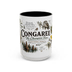 Congaree National Park Coffee Mug | South Carolina Forest Floodplain Gift | Accent Color Ceramic 11oz 15oz