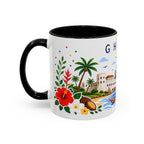 Ghana Coffee Mug | Travel Souvenir Accent Mug | Place Gift Ceramic Cup 11oz 15oz