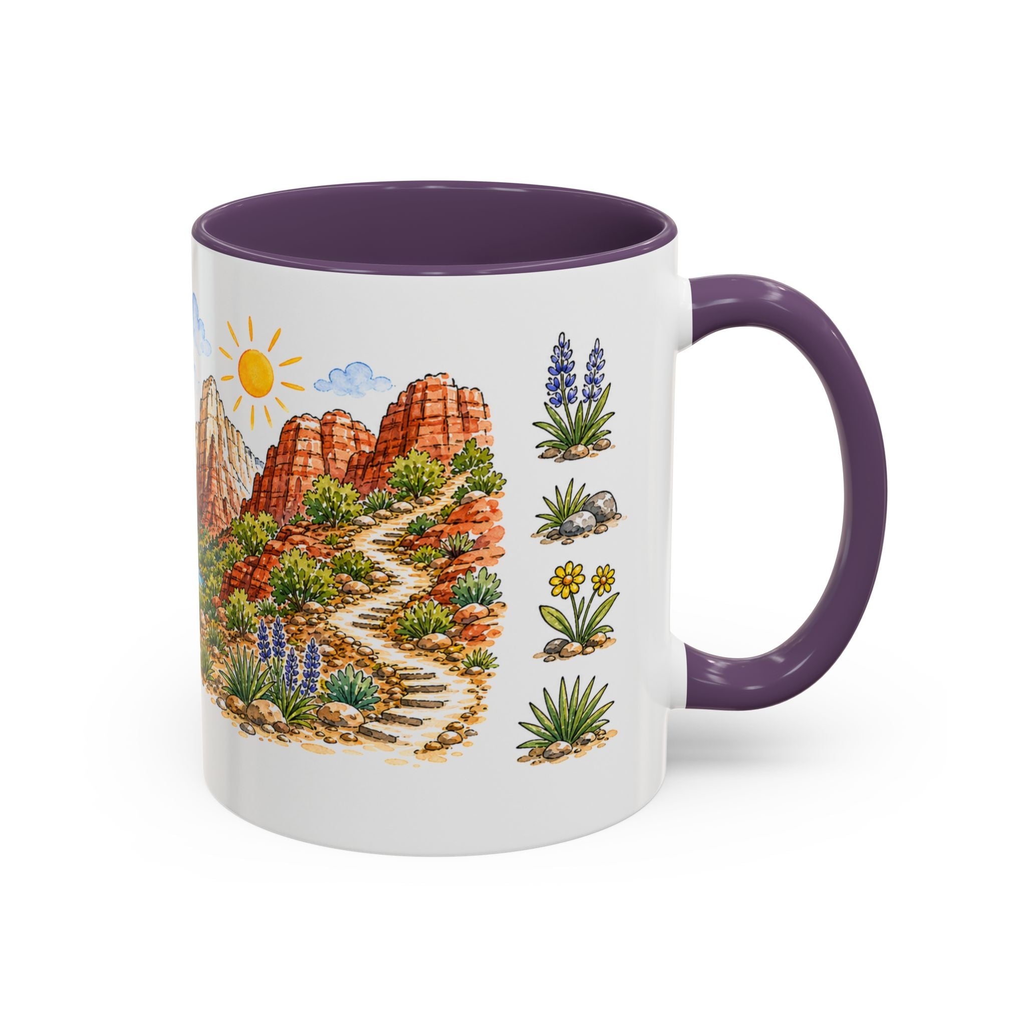 Zion National Park Mug | US Travel Souvenir Accent Coffee Mug | 11oz 15oz Ceramic Cup