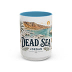 Dead Sea Mug, Jordan Travel Souvenir, Bucket List Gift, Accent Ceramic Coffee Mug 11oz 15oz
