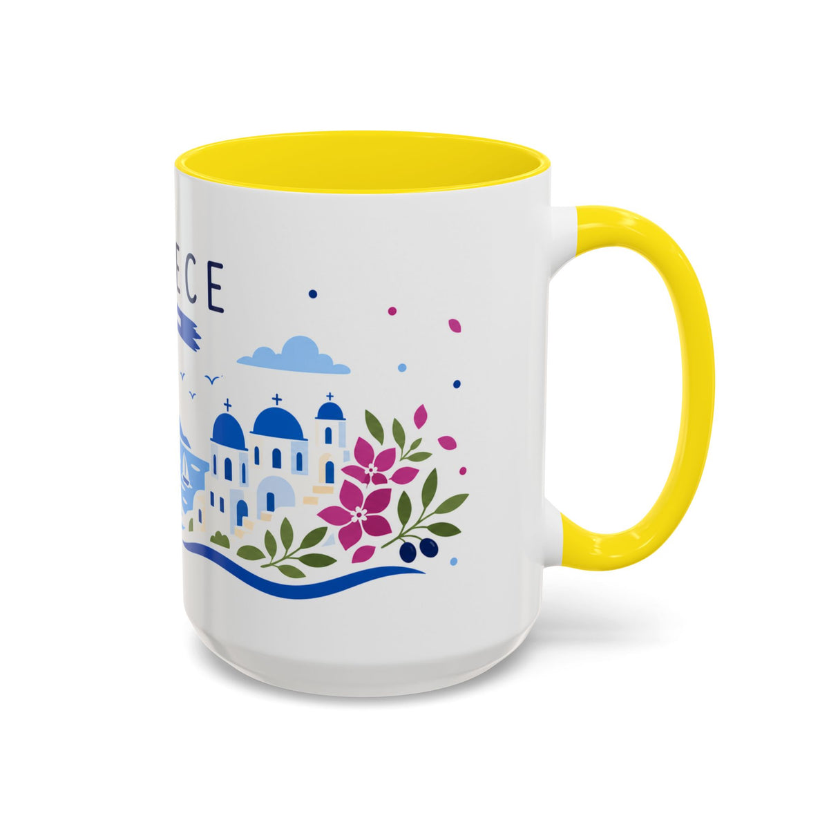 Greece Coffee Mug | Travel Souvenir Accent Mug | Country Gift Ceramic Cup 11oz 15oz