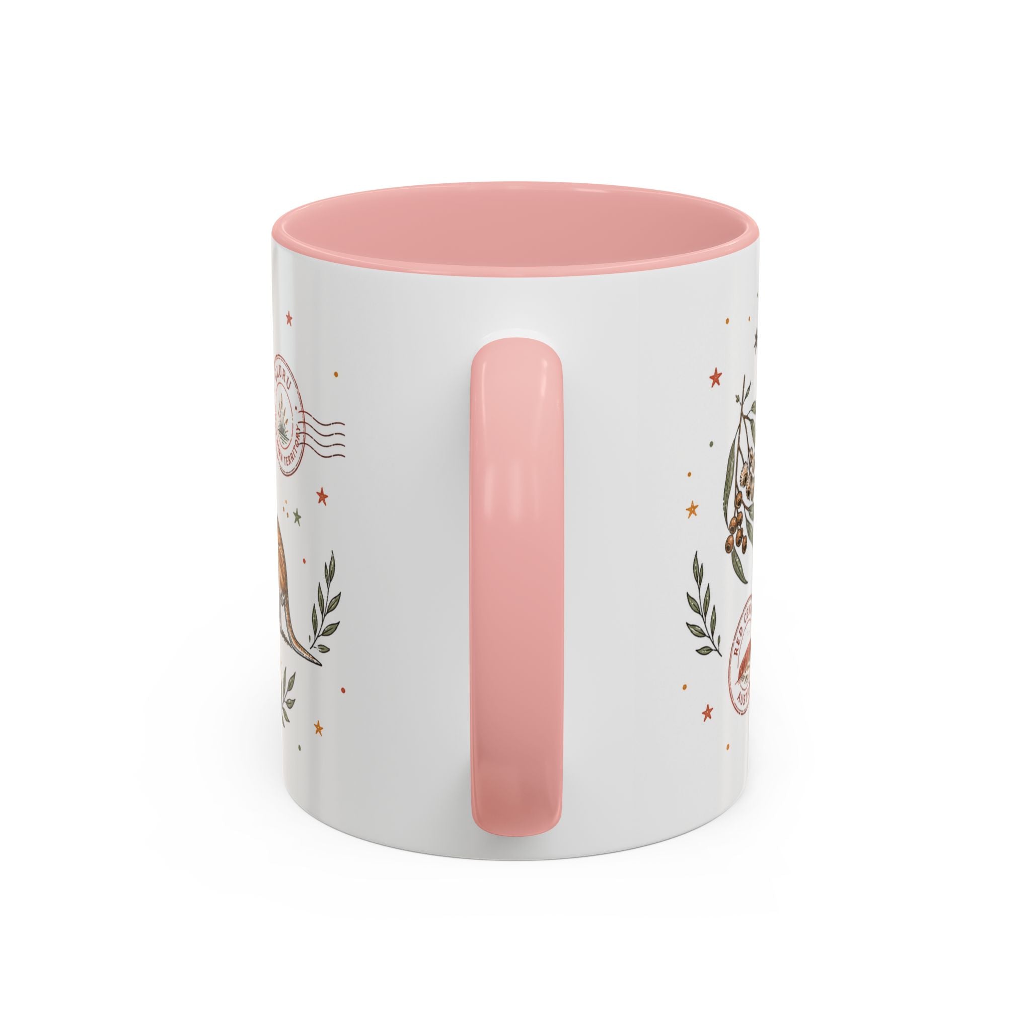 Uluru Coffee Mug | Travel Destination Souvenir Gift | Accent Color Ceramic 11oz 15oz