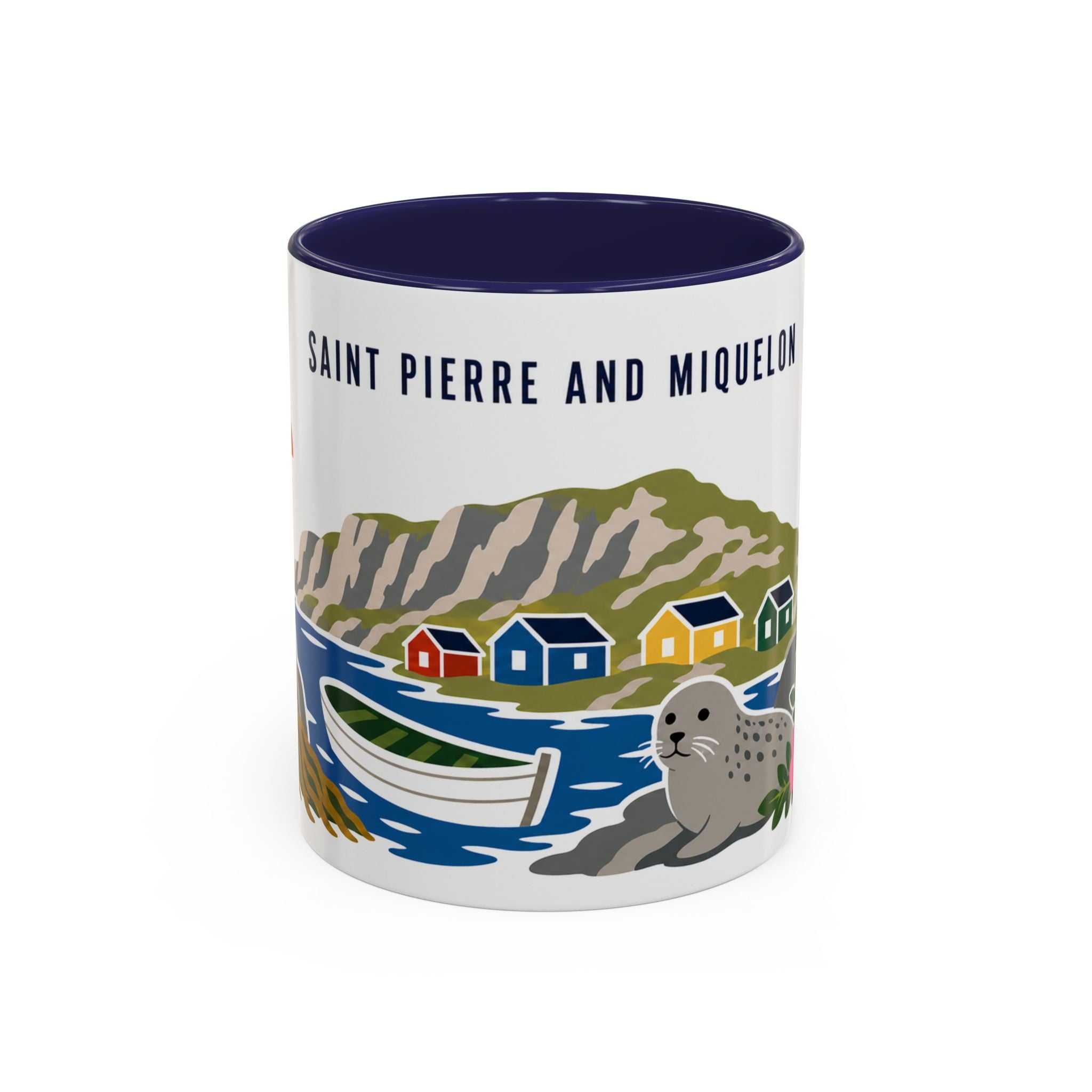 Saint Pierre and Miquelon Coffee Mug | Travel Souvenir Accent Mug | Country Gift Ceramic Cup 11oz 15oz