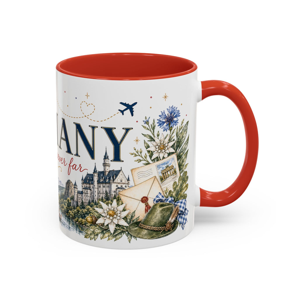 Germany Home Country Mug | Moving Away Gift | Long Distance Friendship | 11 oz 15 oz Accent Mug