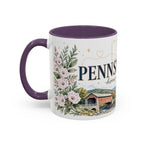 Pennsylvania Home State Mug | Moving Away Gift | Long Distance Friendship Coffee Cup | 11oz 15oz Accent Mug