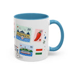 Budapest Coffee Mug | Postage Stamp Collage Mug | Travel Souvenir Accent Cup 11oz 15oz