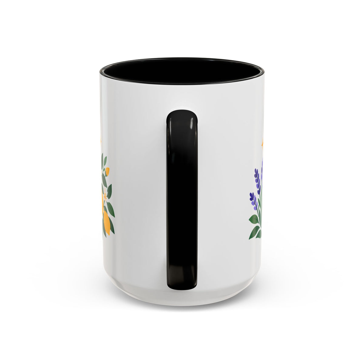 Gemini Zodiac Coffee Mug | Twins and Floral Design | Astrology Birthday Gift | 11 oz 15 oz Ceramic Accent Mug