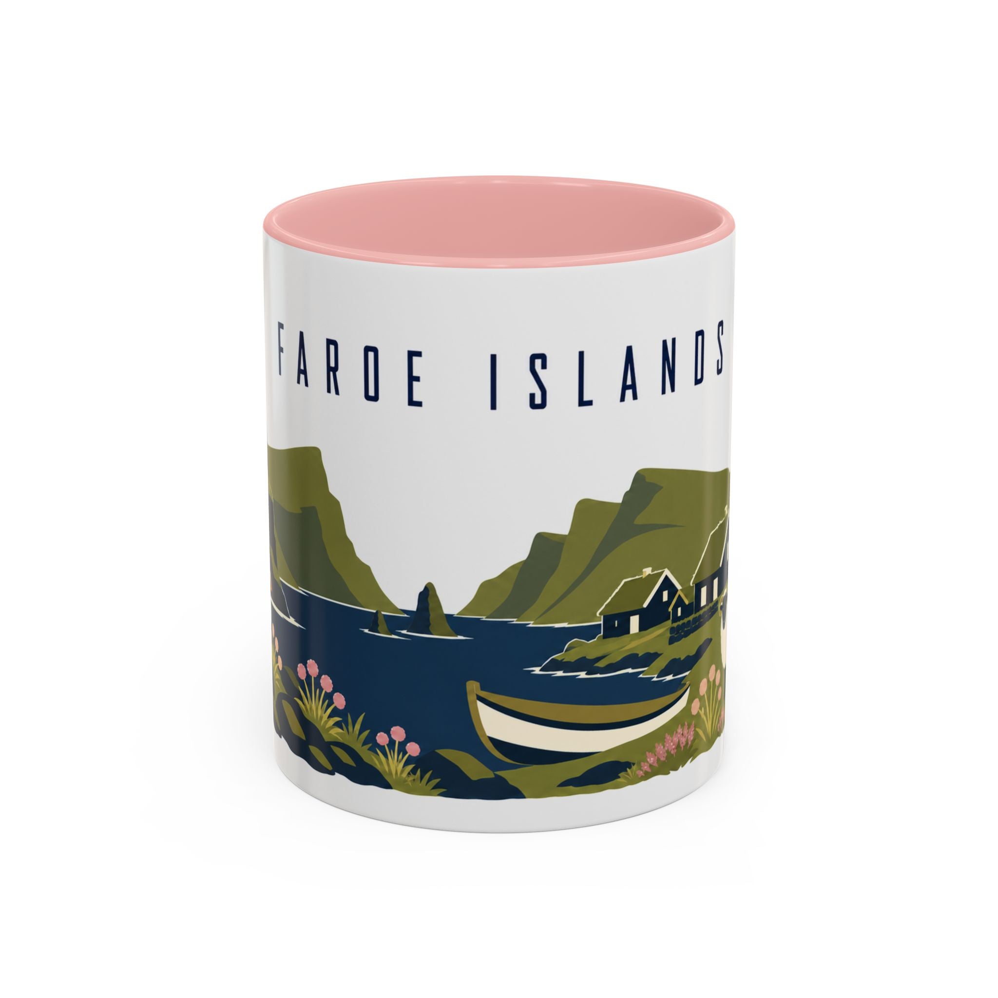 Faroe Islands Coffee Mug | Travel Souvenir Accent Mug | Country Gift Ceramic Cup 11oz 15oz