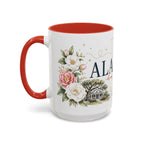 Alabama State Map Mug | Coastal Scenery, Botanical Accents, Homesick Gift