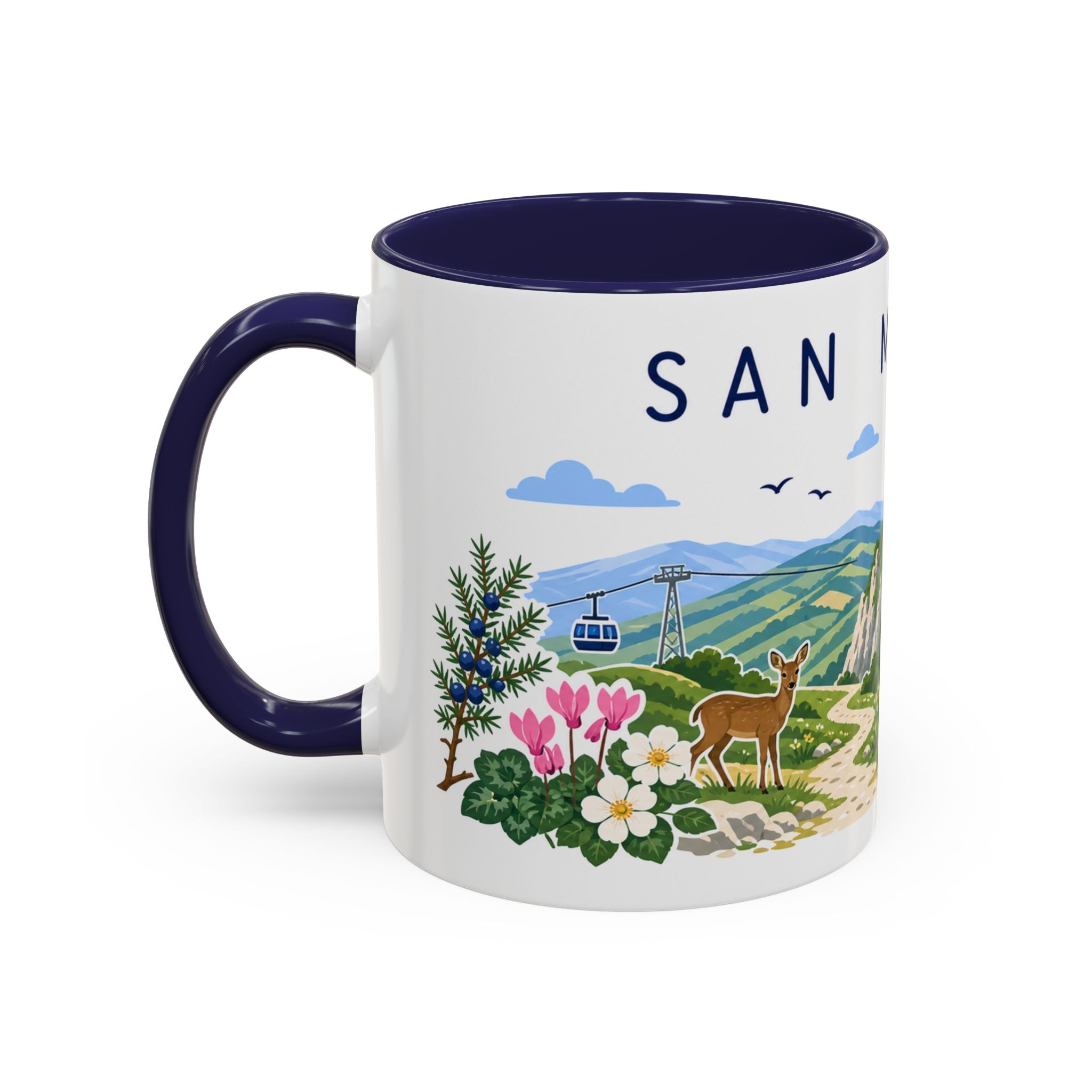 San Marino Coffee Mug | Travel Souvenir Accent Mug | Country Gift Ceramic Cup 11oz 15oz