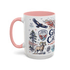 Grand Canyon National Park Coffee Mug | Hiking Camping Nature Gift | Accent Color Ceramic 11oz 15oz
