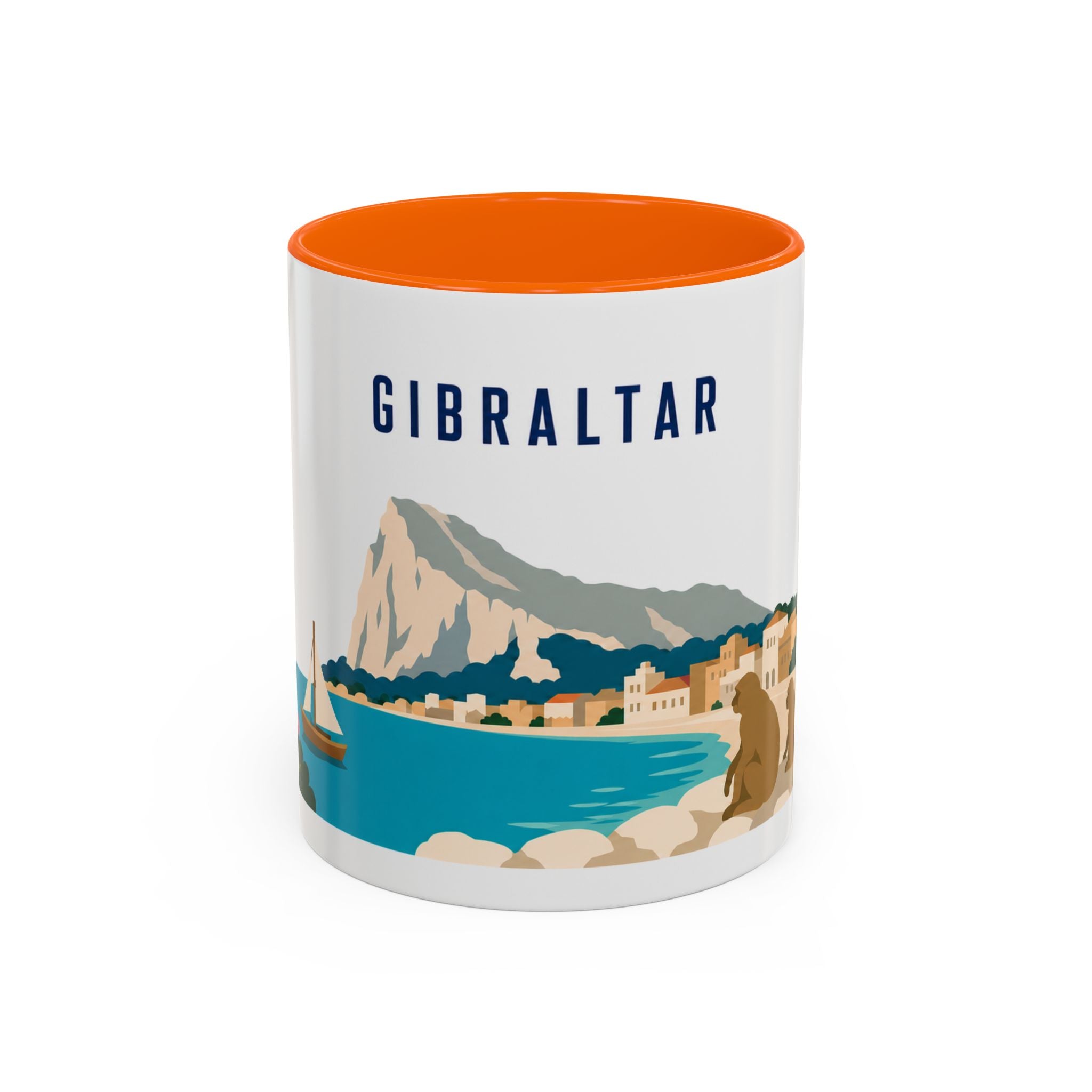 Gibraltar Coffee Mug | Travel Souvenir Accent Mug | Country Gift Ceramic Cup 11oz 15oz