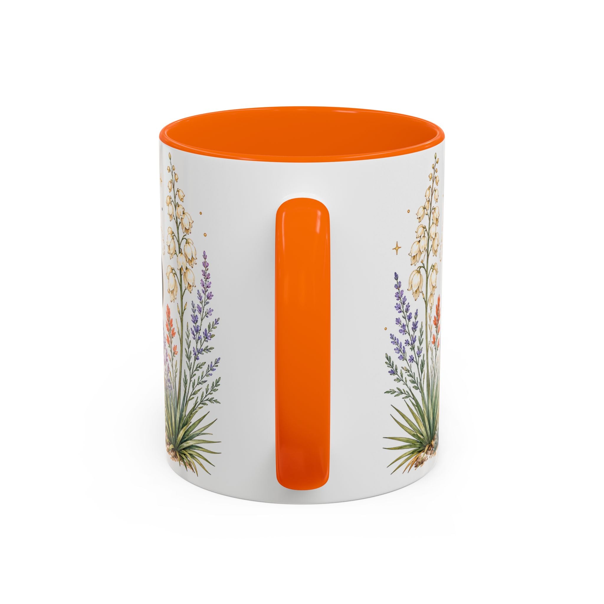 New Mexico State Map Mug | Desert Scenery, Yucca Flower Accent Coffee Cup