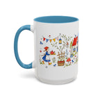 Storybook Cottage Breakfast Mug | Hand Painted Fairy Tale Accent Coffee Mug