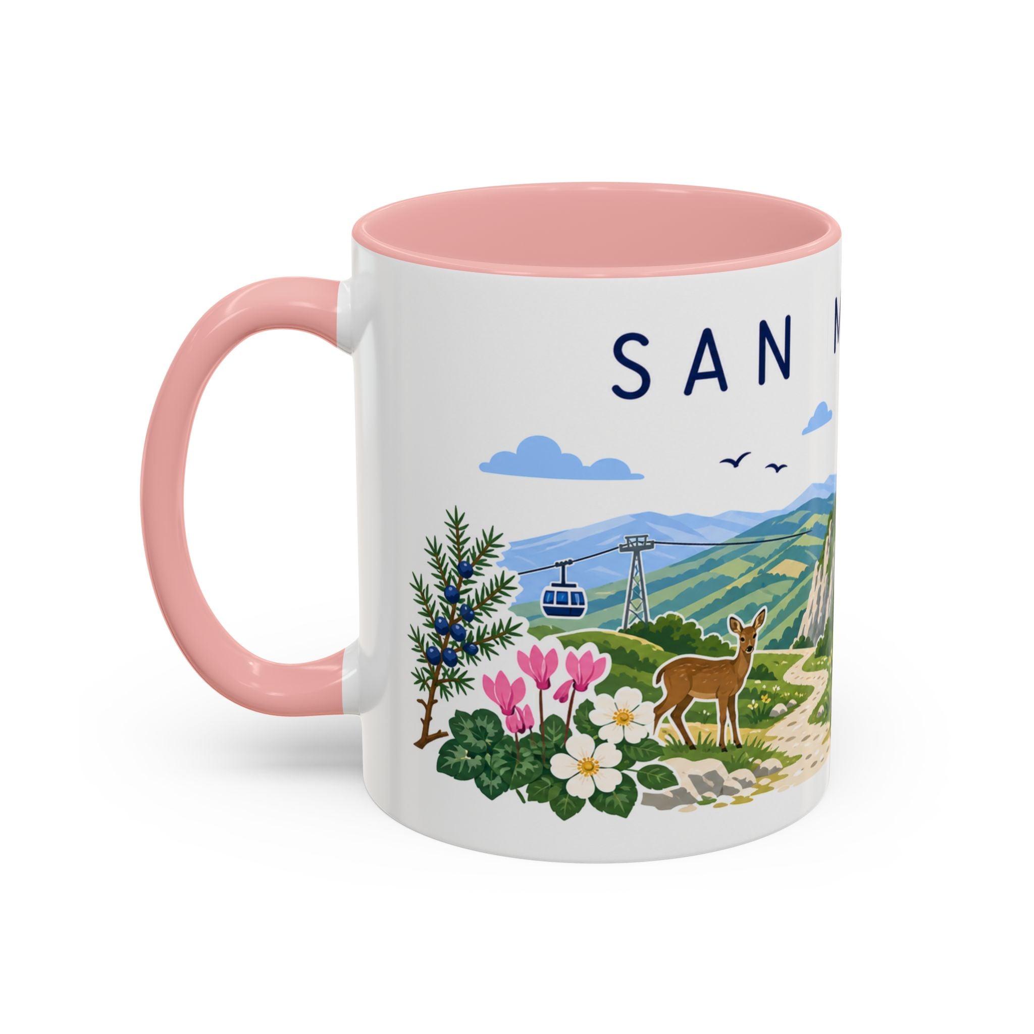 San Marino Coffee Mug | Travel Souvenir Accent Mug | Country Gift Ceramic Cup 11oz 15oz