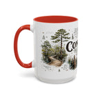 Congaree National Park Coffee Mug | South Carolina Forest Floodplain Gift | Accent Color Ceramic 11oz 15oz