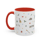 Austin Christmas Mug | Watercolor Travel Souvenir | Holiday Gift | Accent Ceramic Coffee Cup 11oz 15oz