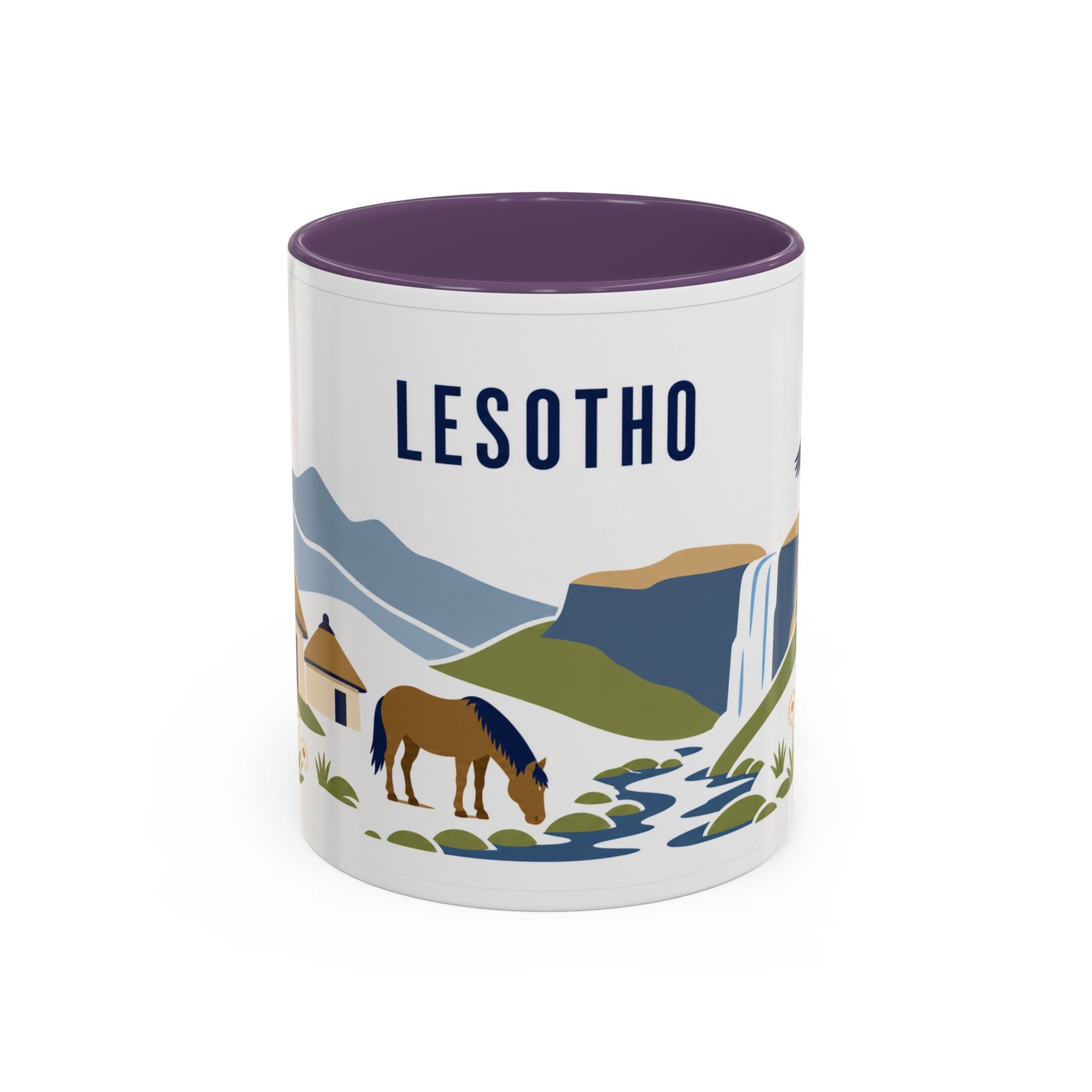 Lesotho Coffee Mug | Travel Souvenir Accent Mug | Country Gift Ceramic Cup 11oz 15oz