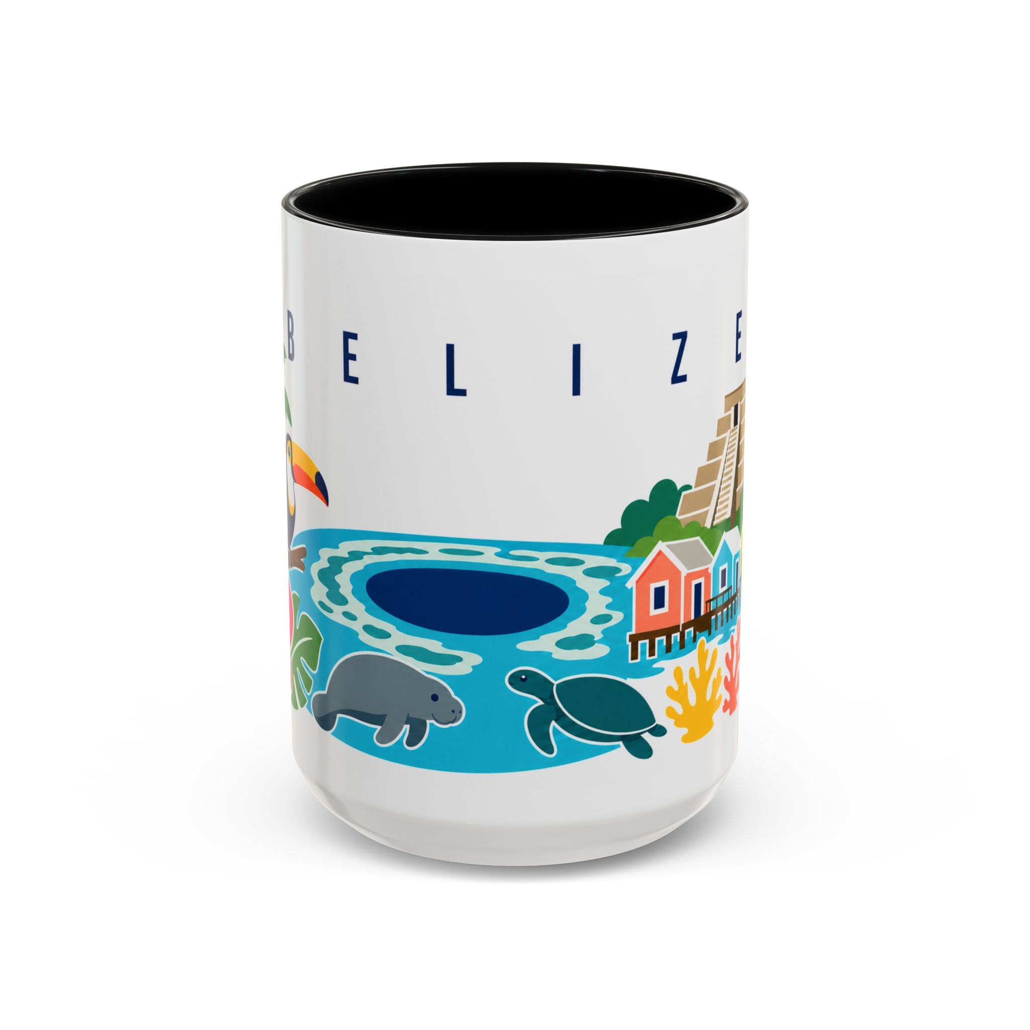 Belize Coffee Mug | Travel Souvenir Accent Mug | Country Gift Ceramic Cup 11oz 15oz