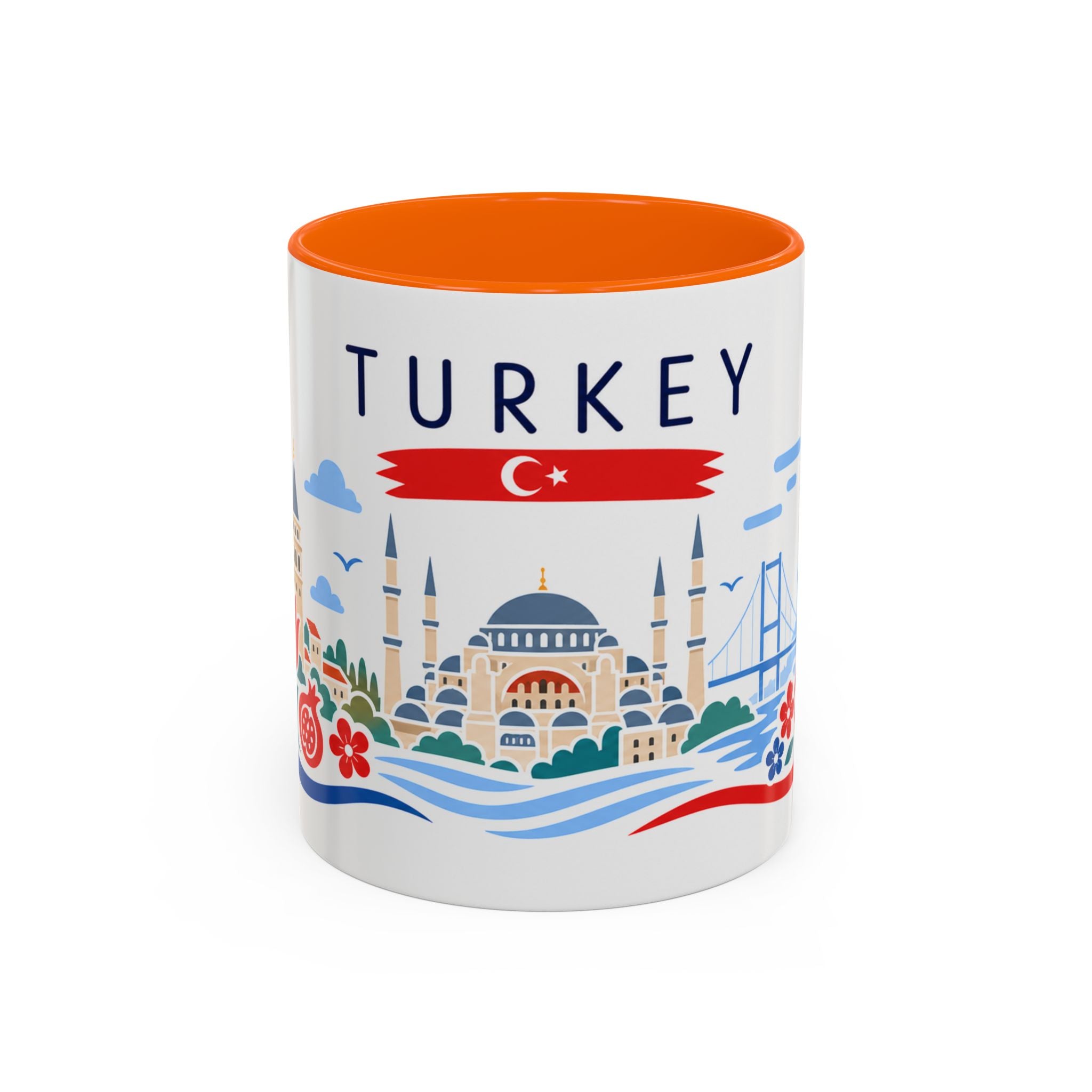 Turkey Coffee Mug | Travel Souvenir Accent Mug | Country Gift Ceramic Cup 11oz 15oz