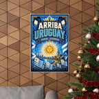 Uruguay World Cup Poster | Rally Fan Art Print | 2026 Soccer Wall Decor