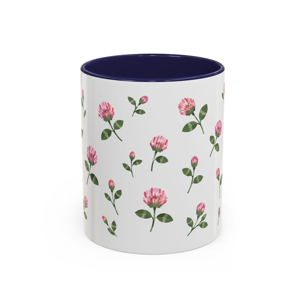 Vermont Red Clover Mug, State Flower Floral Coffee Cup, 11oz Botanical Gift