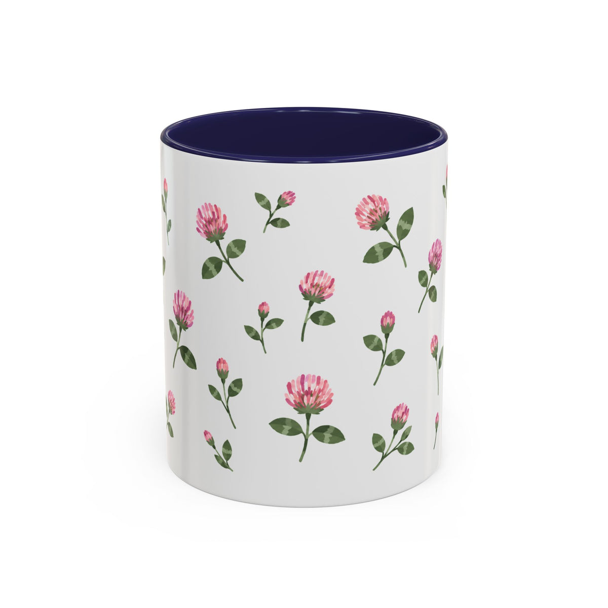 Vermont Red Clover Mug, State Flower Floral Coffee Cup, 11oz Botanical Gift