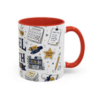 The Tassel Was Worth the Hassle Coffee Mug | Funny Graduation Gift 2026 | Accent Color Ceramic 11oz 15oz