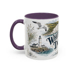 White Cliffs of Dover Mug, England Travel Souvenir, Bucket List Gift, Accent Ceramic Coffee Mug 11oz 15oz