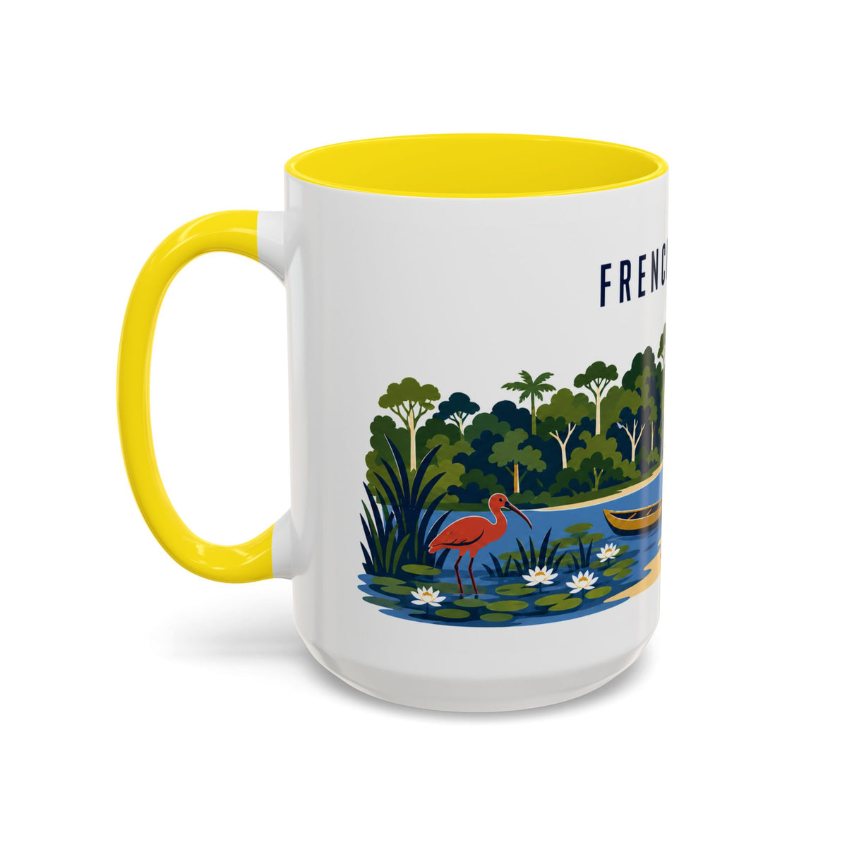 French Guiana Coffee Mug | Travel Souvenir Accent Mug | Country Gift Ceramic Cup 11oz 15oz
