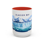 Glacier Bay National Park Coffee Mug | Solid Color Block Park Souvenir | 11oz 15oz Accent Mug
