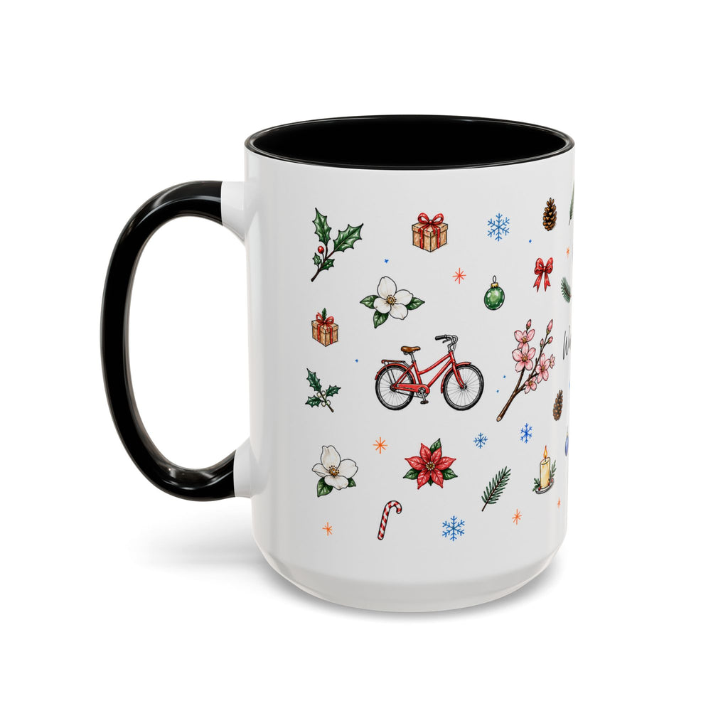 Washington DC Christmas Mug | Watercolor City Souvenir | Ceramic Coffee Cup 11oz 15oz