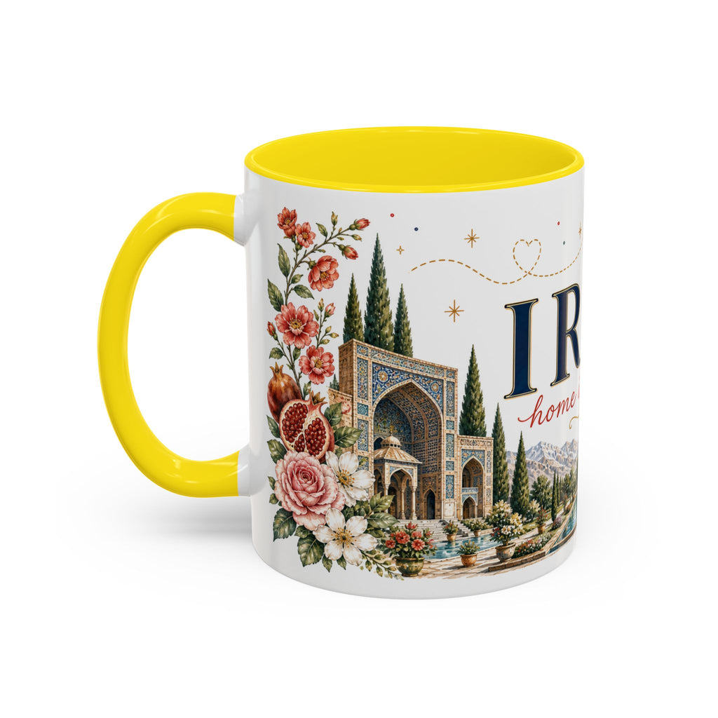 Iran Home Country Mug | Moving Away Gift | Long Distance Friendship | 11 oz 15 oz Accent Mug