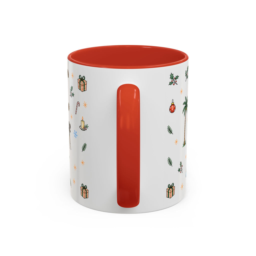 Los Angeles Christmas Mug | Watercolor City Souvenir | Ceramic Coffee Cup (11oz or 15oz)