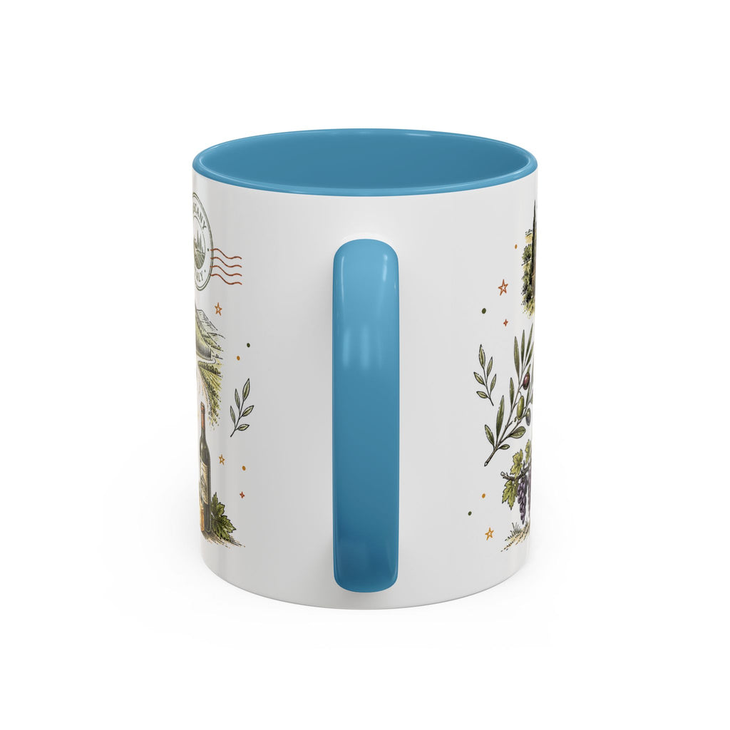 Tuscany Coffee Mug | Travel Destination Souvenir Gift | Accent Color Ceramic 11oz 15oz