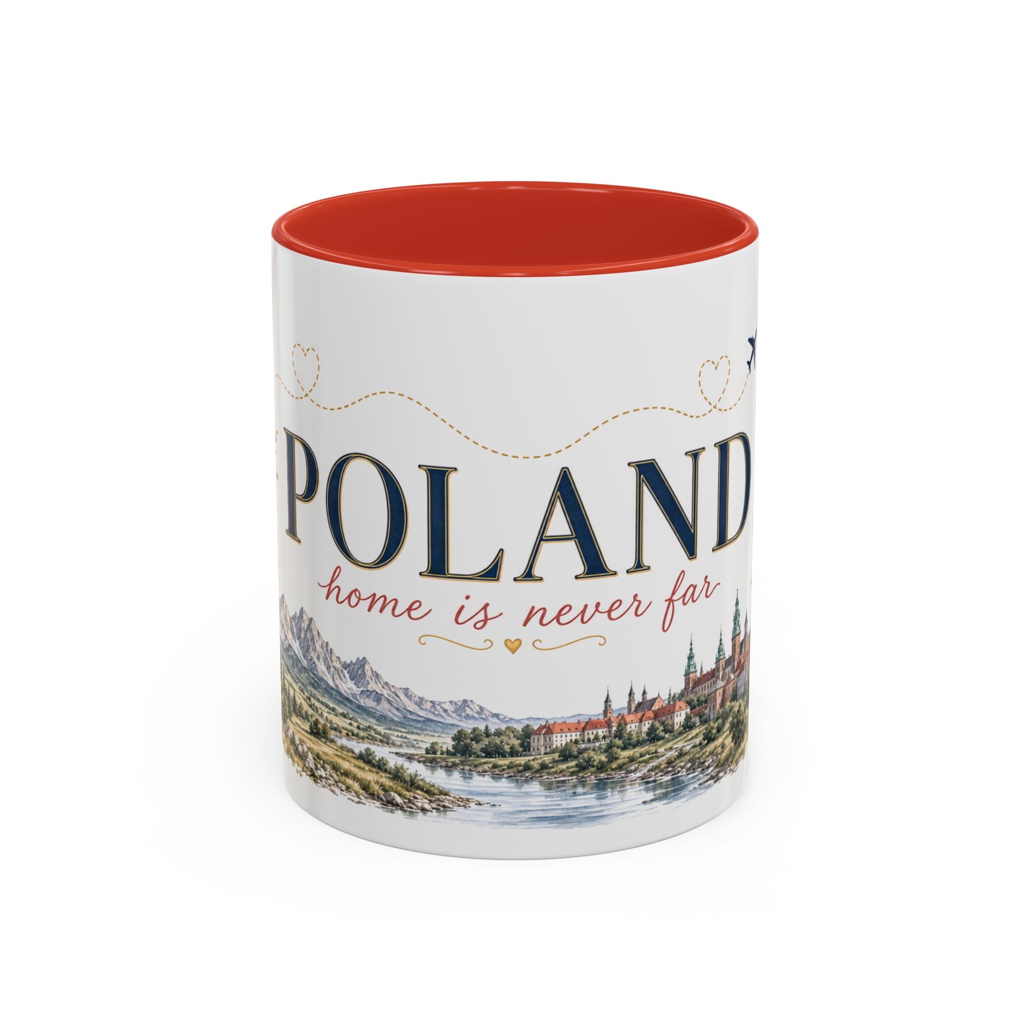 Poland Home Country Mug | Moving Away Gift | Long Distance Friendship | 11 oz 15 oz Accent Mug