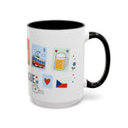 Prague Coffee Mug | Postage Stamp Collage Mug | Travel Souvenir Accent Cup 11oz 15oz