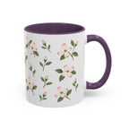 Virginia American Dogwood Mug, State Flower Floral Coffee Cup, 11oz Botanical Gift