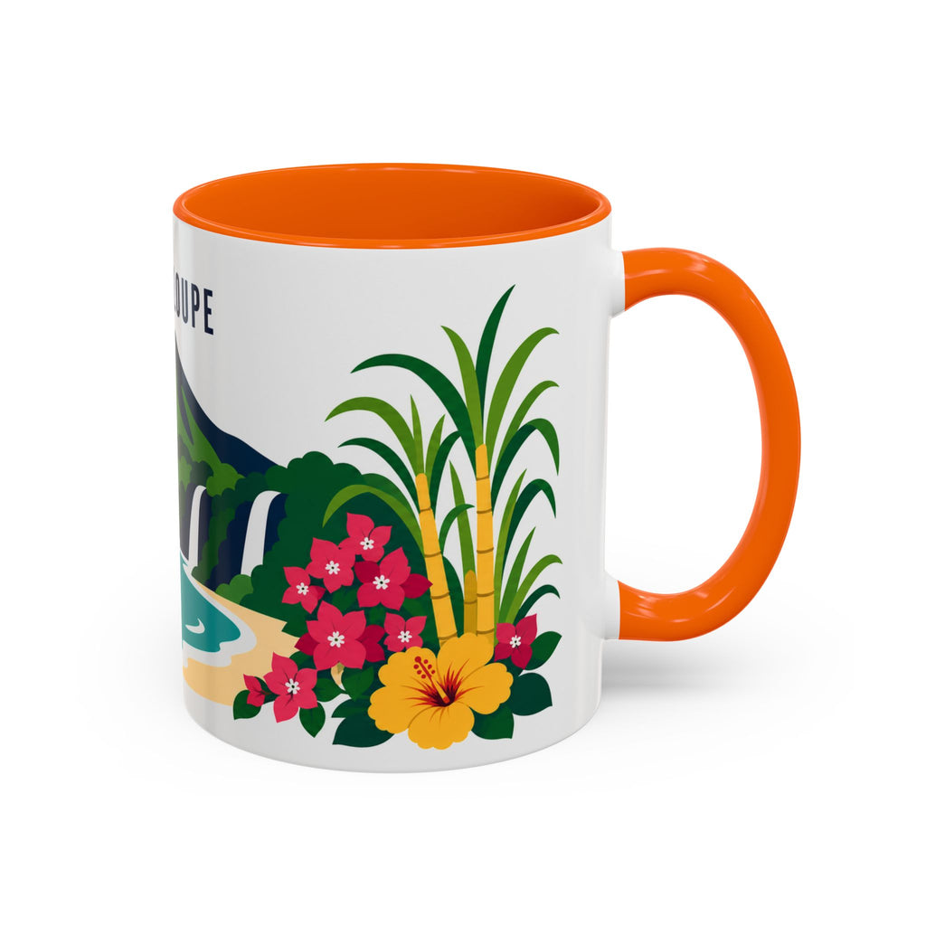 Guadeloupe Coffee Mug | Travel Souvenir Accent Mug | Country Gift Ceramic Cup 11oz 15oz