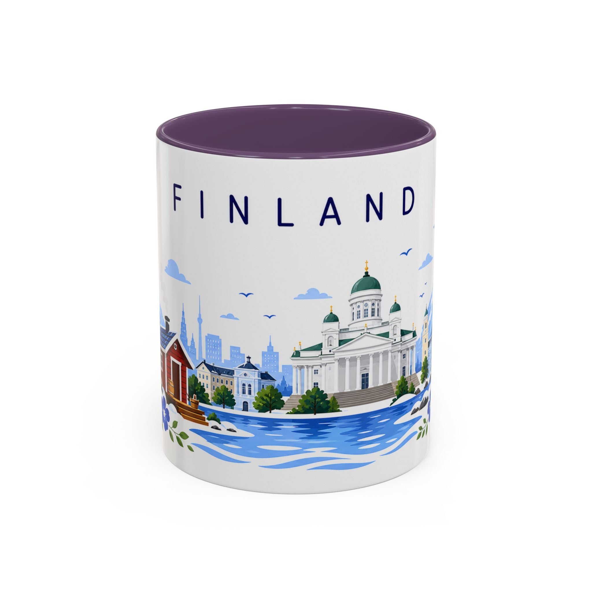 Finland Coffee Mug | Travel Souvenir Accent Mug | Place Gift Ceramic Cup 11oz 15oz